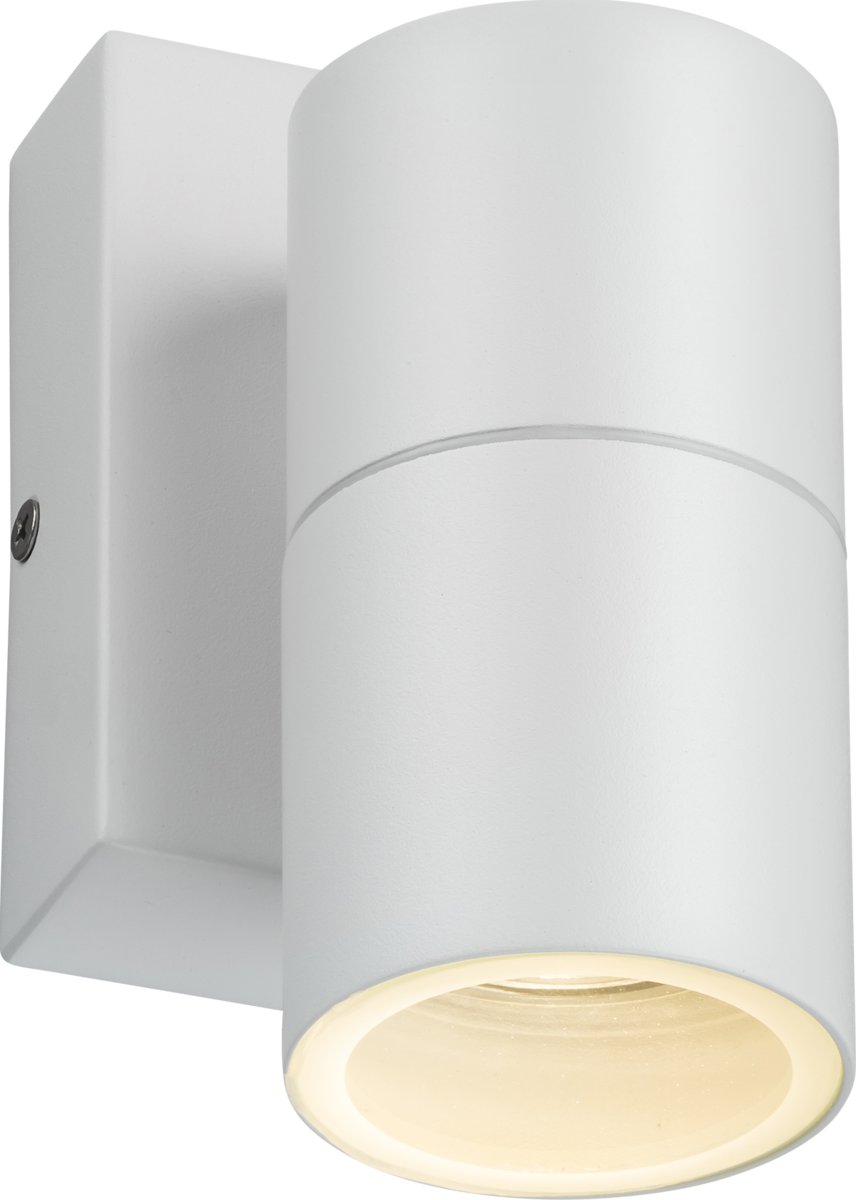 Exterior Fixed 1xGU10 Wall Light with Photocell Sensor White IP54 - ID 14318