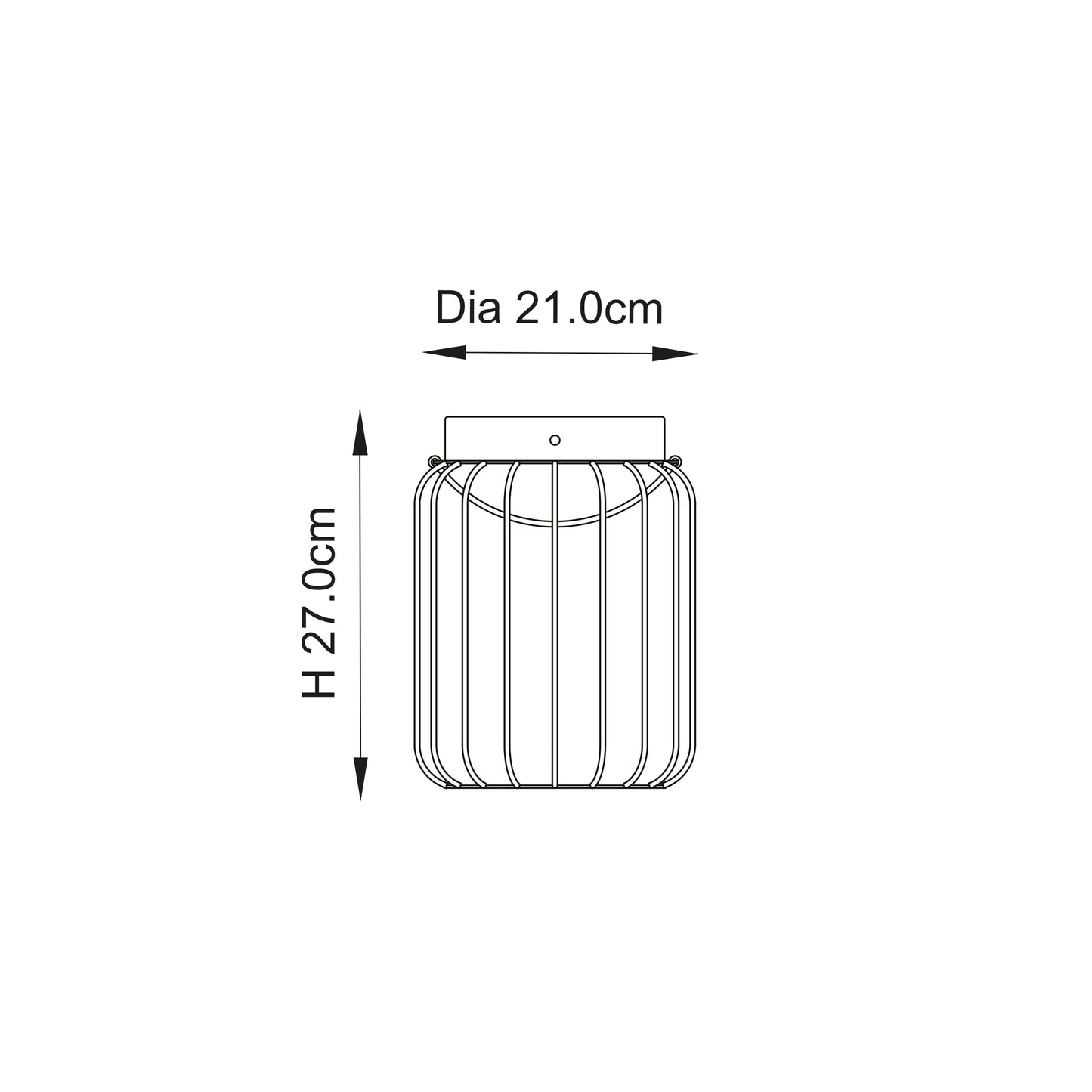 MBL IP44 Black Solar Powered Bird Cage Lantern ID 14211
