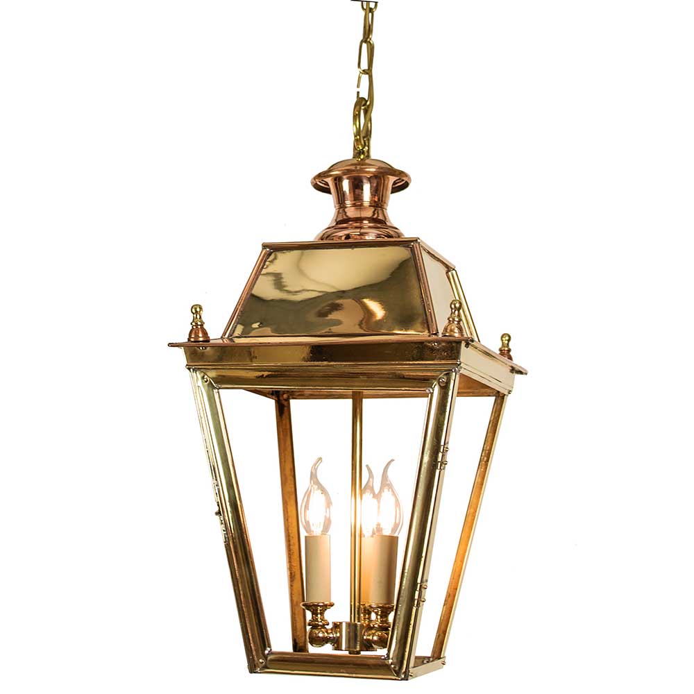 White City Large Hanging 3 Light Lantern - Colour Options