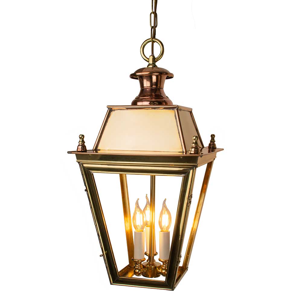 White City Large Hanging 3 Light Lantern - Colour Options