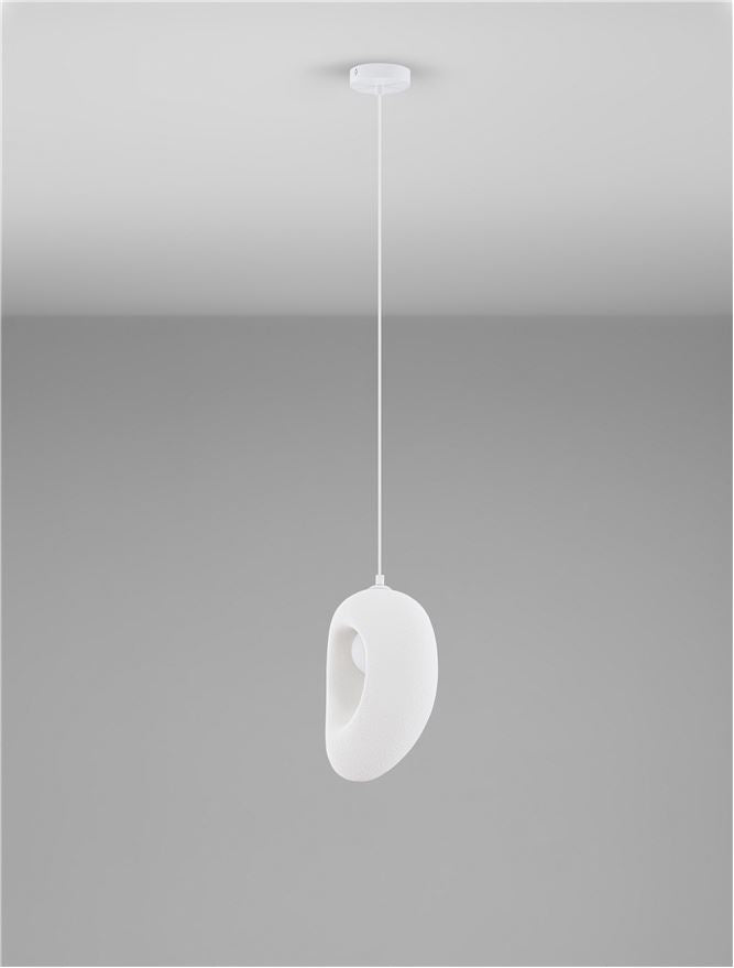 LEF Medium Sandy White Polyurethane & Resin Organic From Pendant - ID 13584