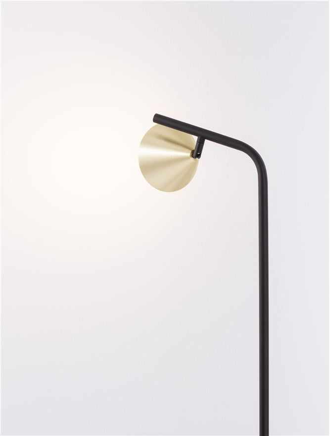 NICO Oxide Gold & Black Aluminium Floor Lamp - ID 13948