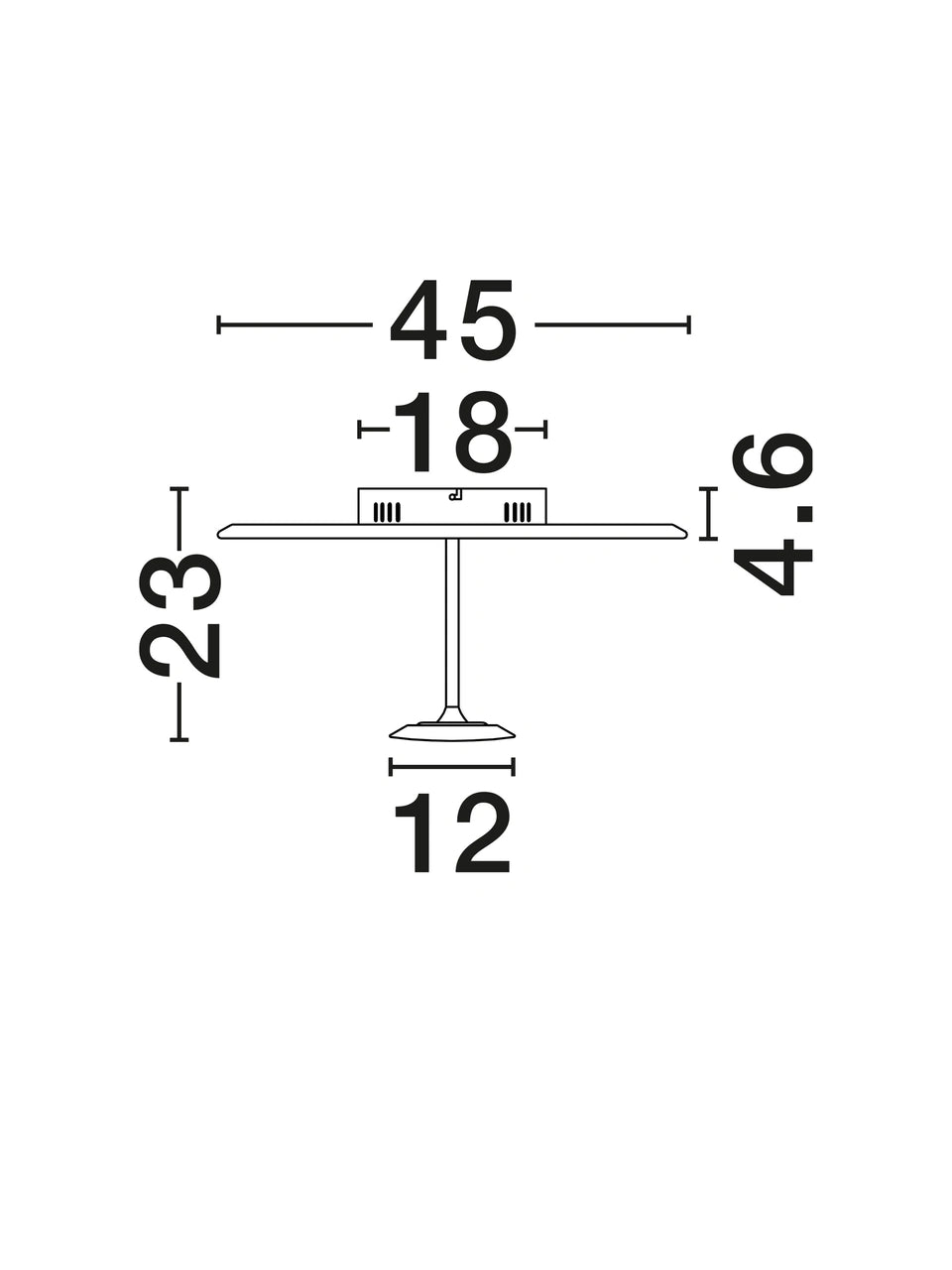 IMA Sandy White Medium Semi-Flush Ceiling Light - ID 14817