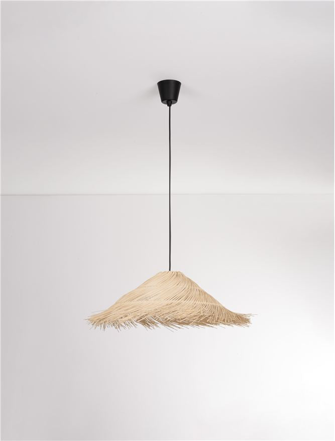 ALU Natural Rattan Conical Pendant - ID 13766