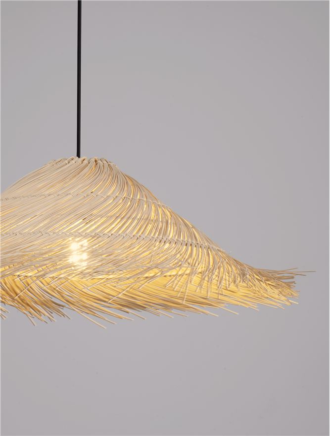 ALU Natural Rattan Conical Pendant - ID 13766