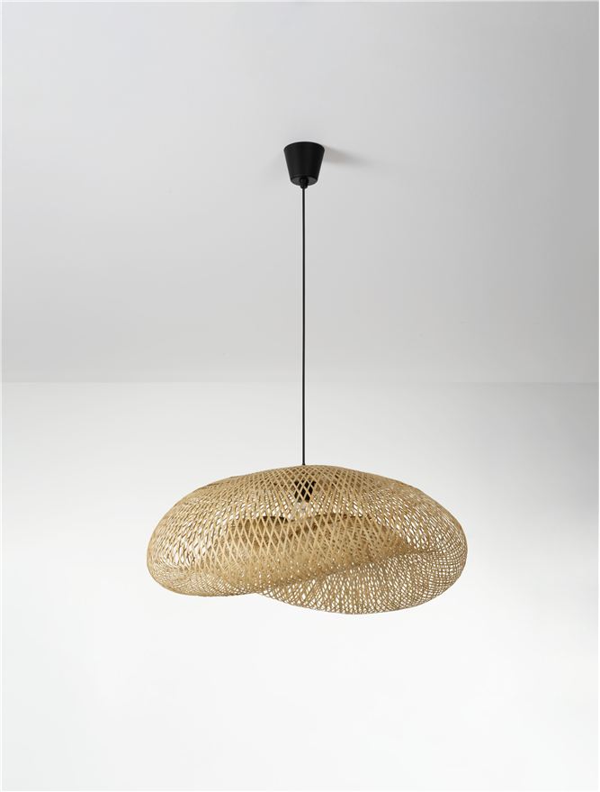 ADE Natural Woven Bamboo Pendant Large - ID 13750