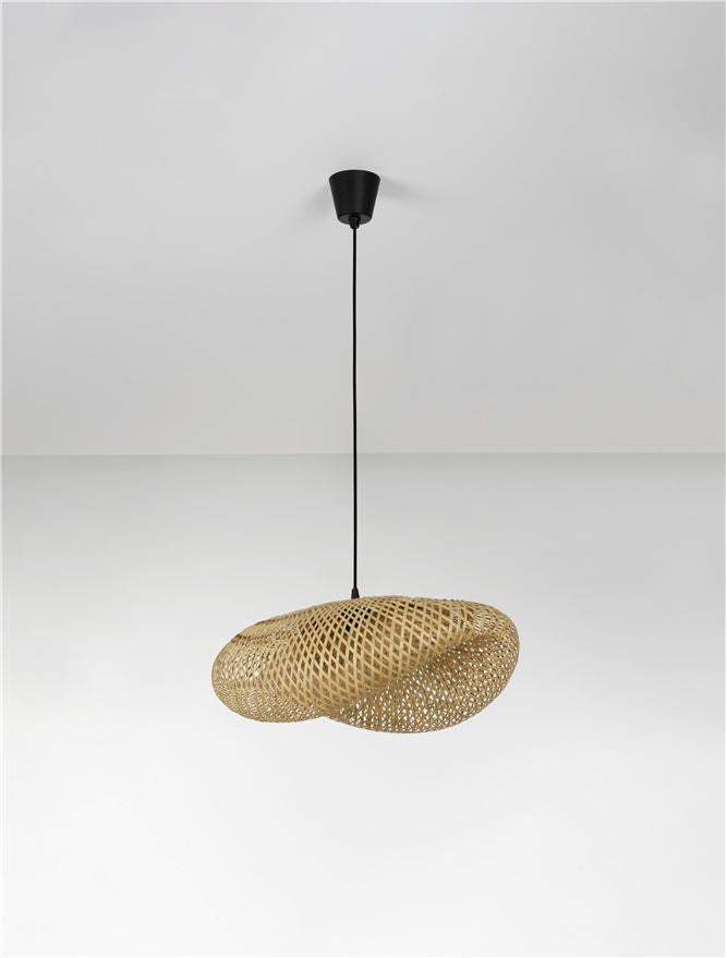ADE Natural Woven Bamboo Pendant Medium - ID 13749