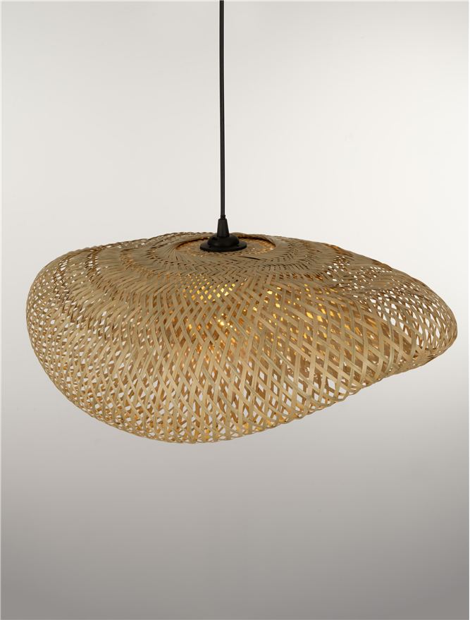 ADE Natural Woven Bamboo Pendant Medium - ID 13749