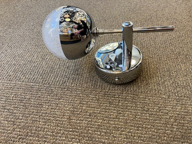 Single Chrome & Crushed Crystal Effect IP44 Wall Light - ID 6237 - EX-DISPLAY