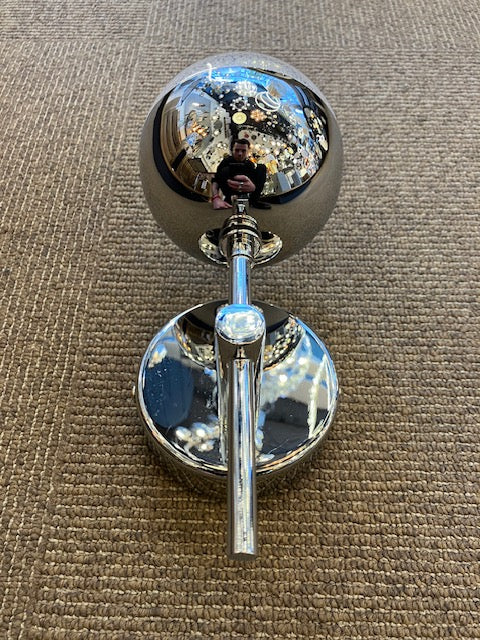 Single Chrome & Crushed Crystal Effect IP44 Wall Light - ID 6237 - EX-DISPLAY