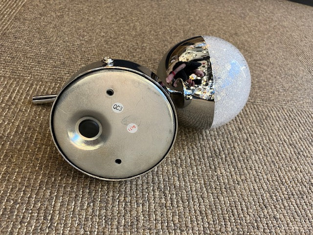 Single Chrome & Crushed Crystal Effect IP44 Wall Light - ID 6237 - EX-DISPLAY