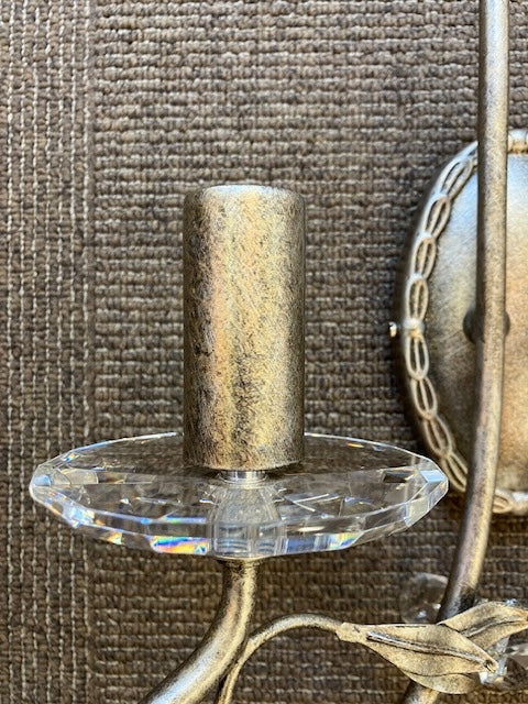 Buckleberry Silver/Gold 2 Arm Wall Light - ID 908 - EX-DISPLAY