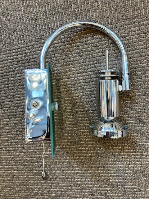 Franklite Chrome & Mirrored Glass Bathroom Wall Light - ID 6950 - CLEARANCE