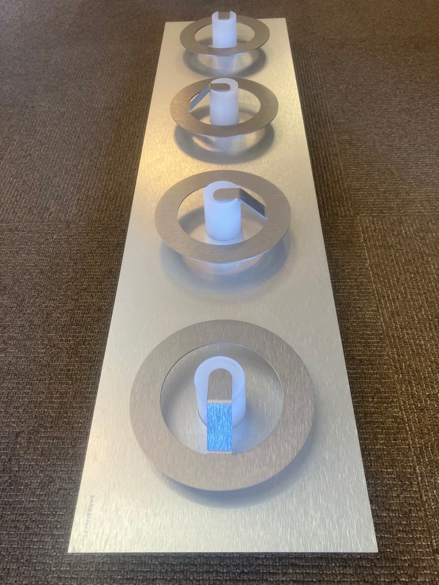 Grossmann Q Four Lamp Ceiling Light In Aluminium & light Grey - ID 10526 - EX Display