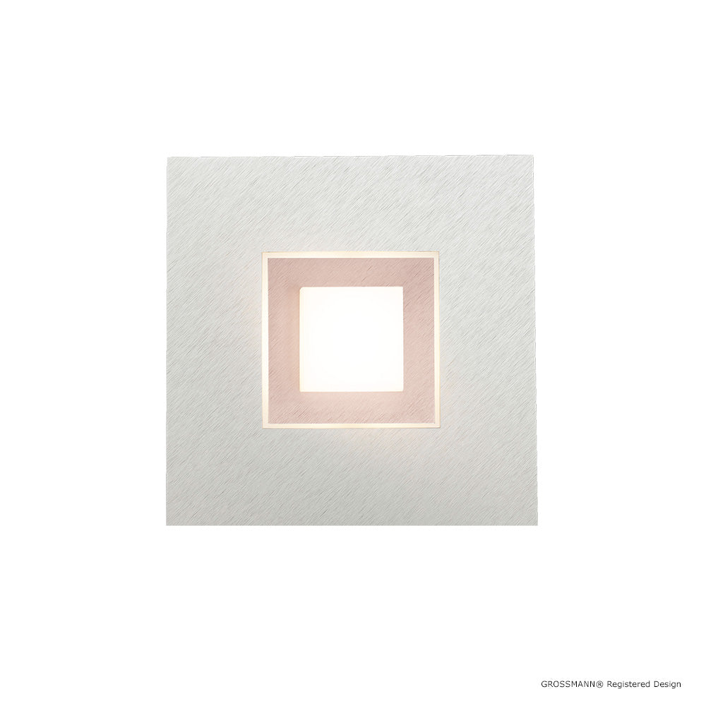 Grossmann KARREE Pearlescent One Lamp Wall / Ceiling Light Pearlescent With Pastel Copper Frames - ID 6655 - CLEARANCE