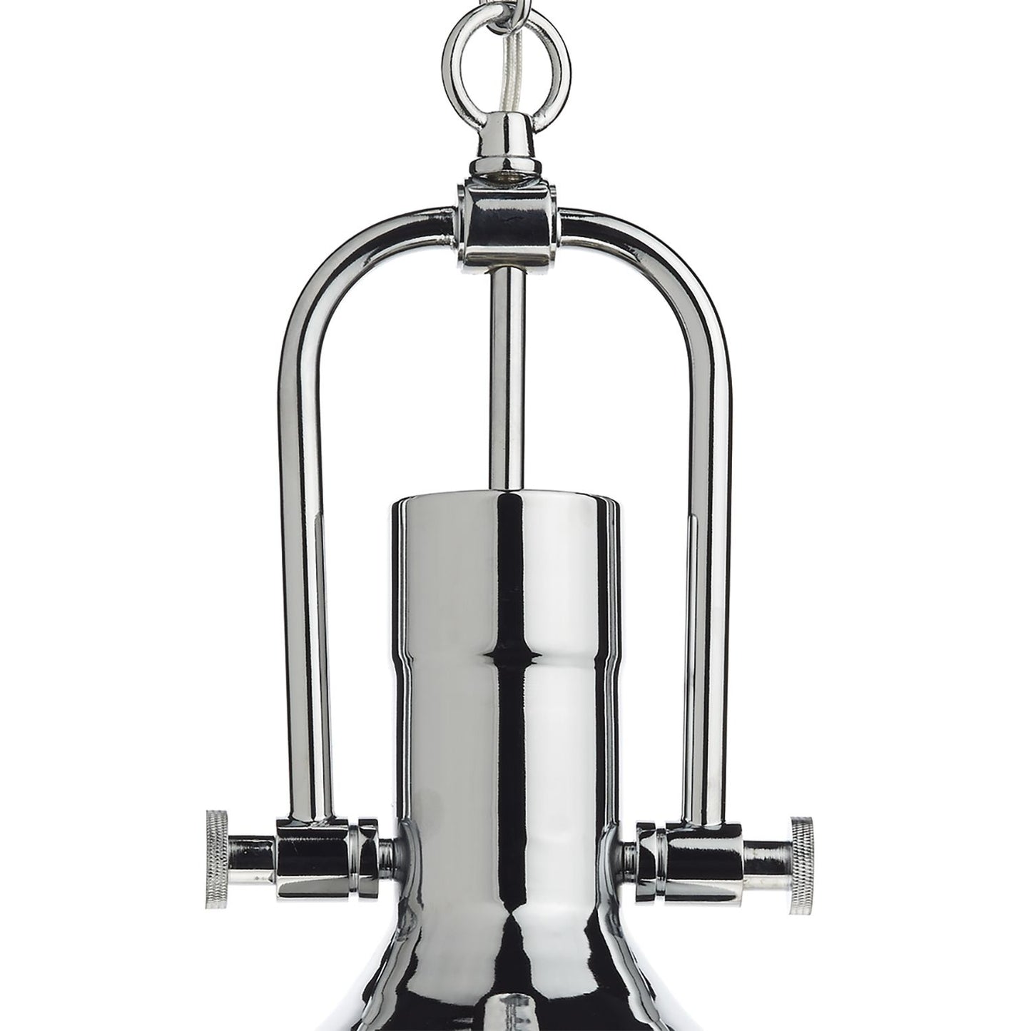 Barnsbury Polished Chrome and Clear Glass Large Single Pendant - ID 5299