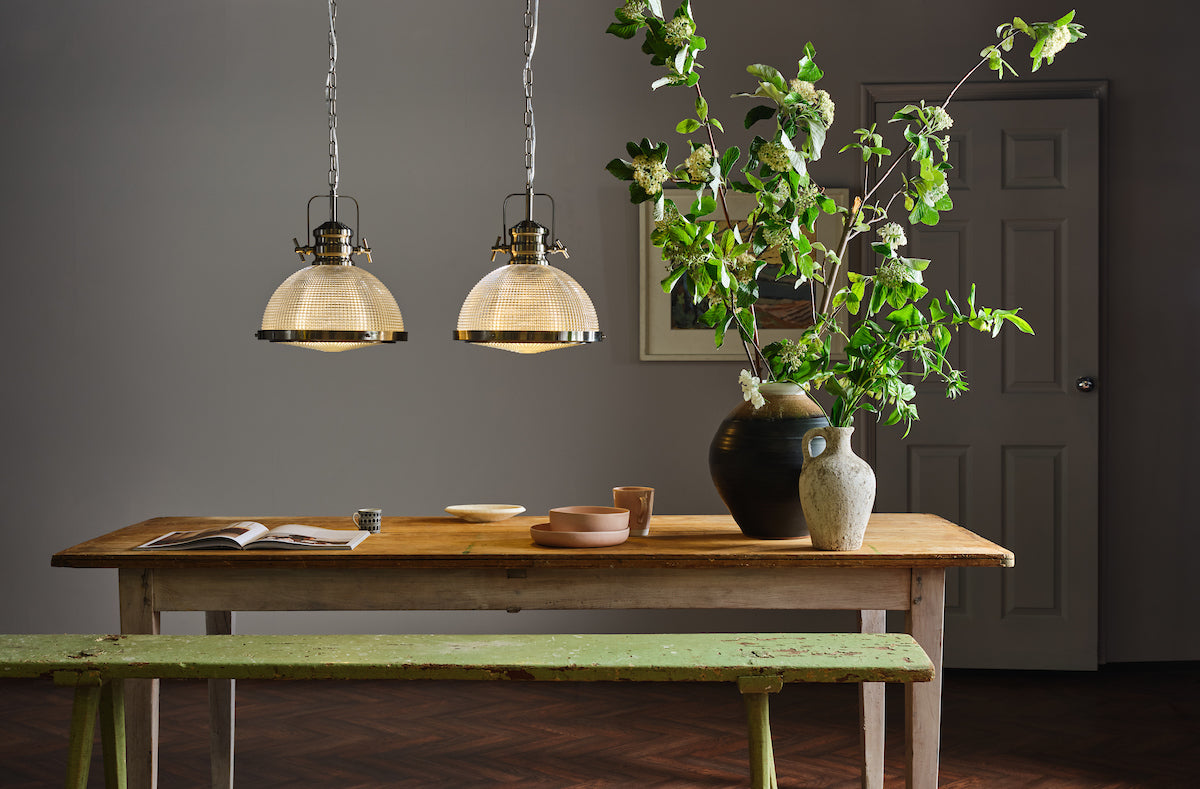 PEY 1 Light Pendant Satin Nickel And Textured Glass - ID 10427