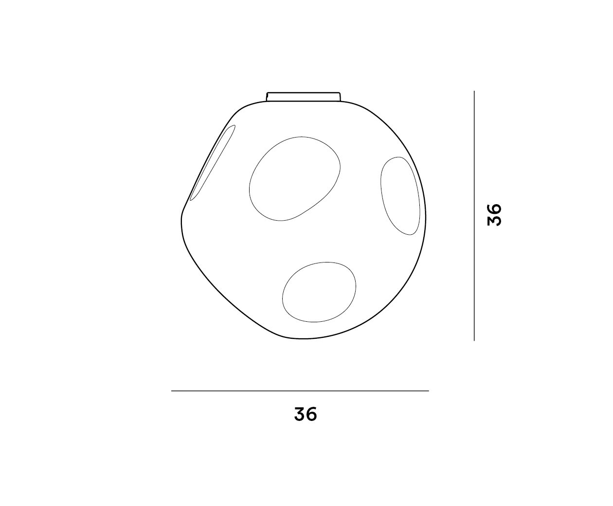Foscarini Hoba Ceiling Light Large (Grande)