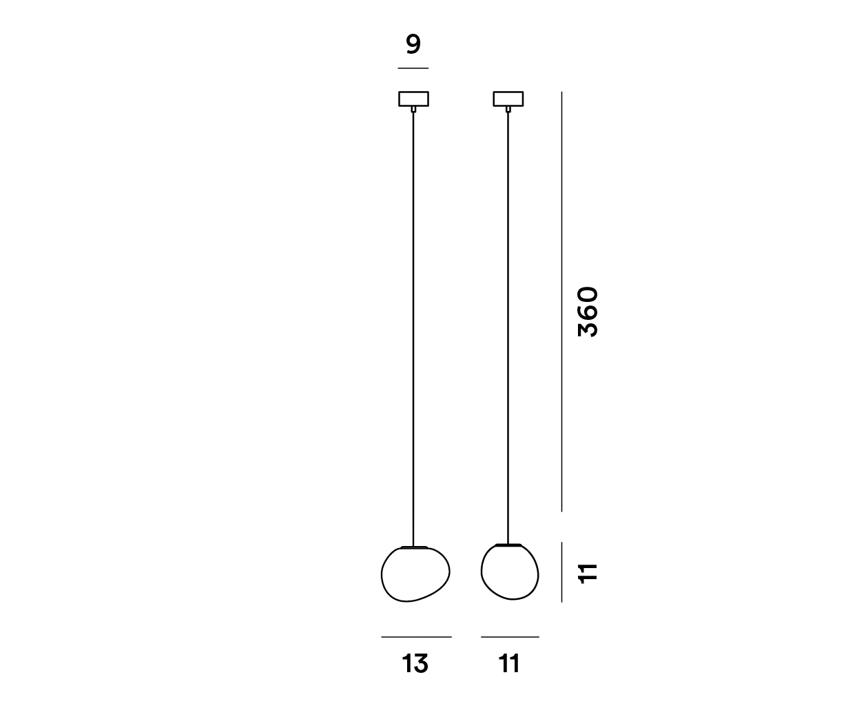 Foscarini Gregg G9 Pendant - Small (Piccola) Dimmable - ID 9975