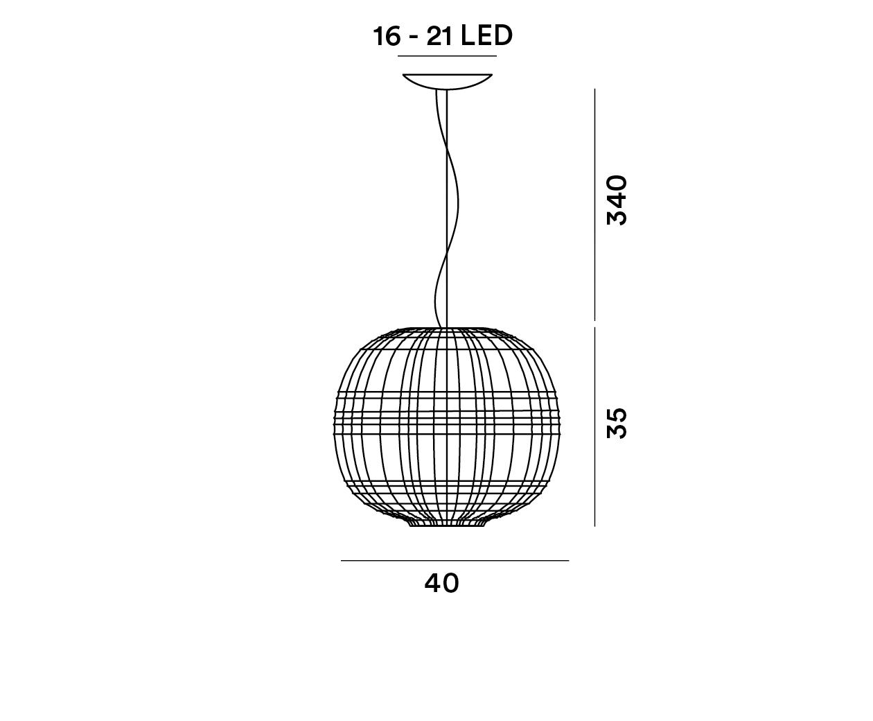 Foscarini Tartan LED Pendant White (Bianco) - On/Off