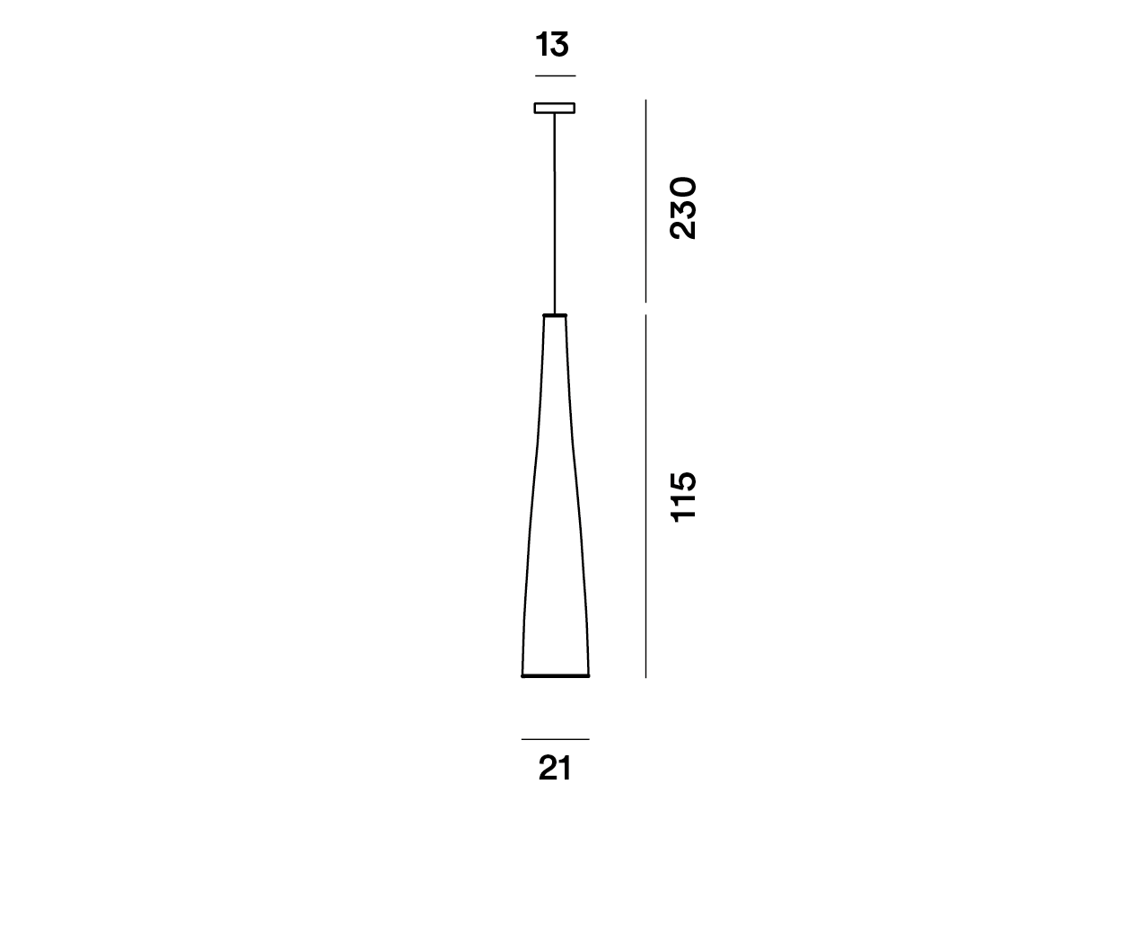 Foscarini Tite 1 Black Suspension Pendant