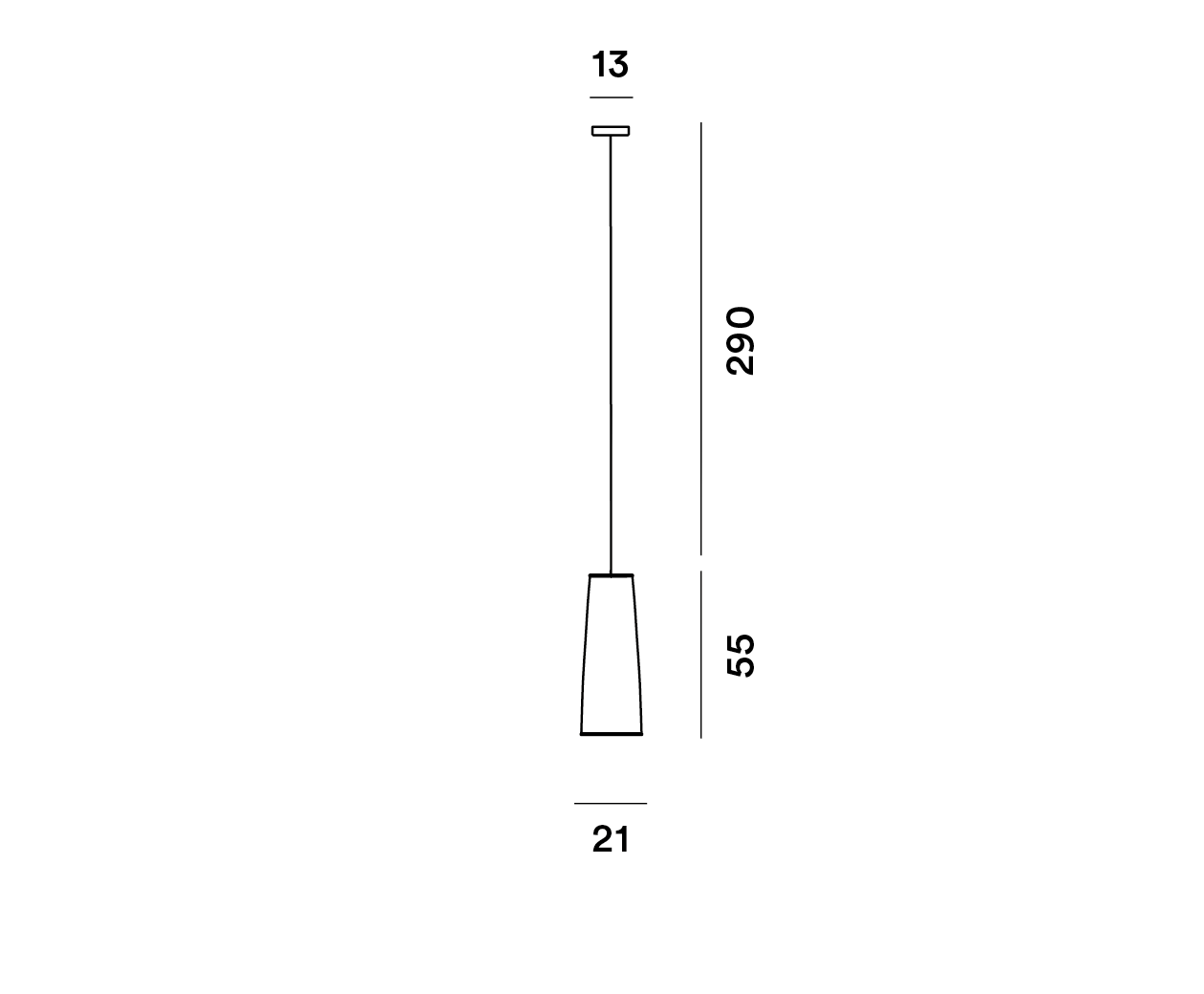 Foscarini Tite 2 Black Suspension Pendant