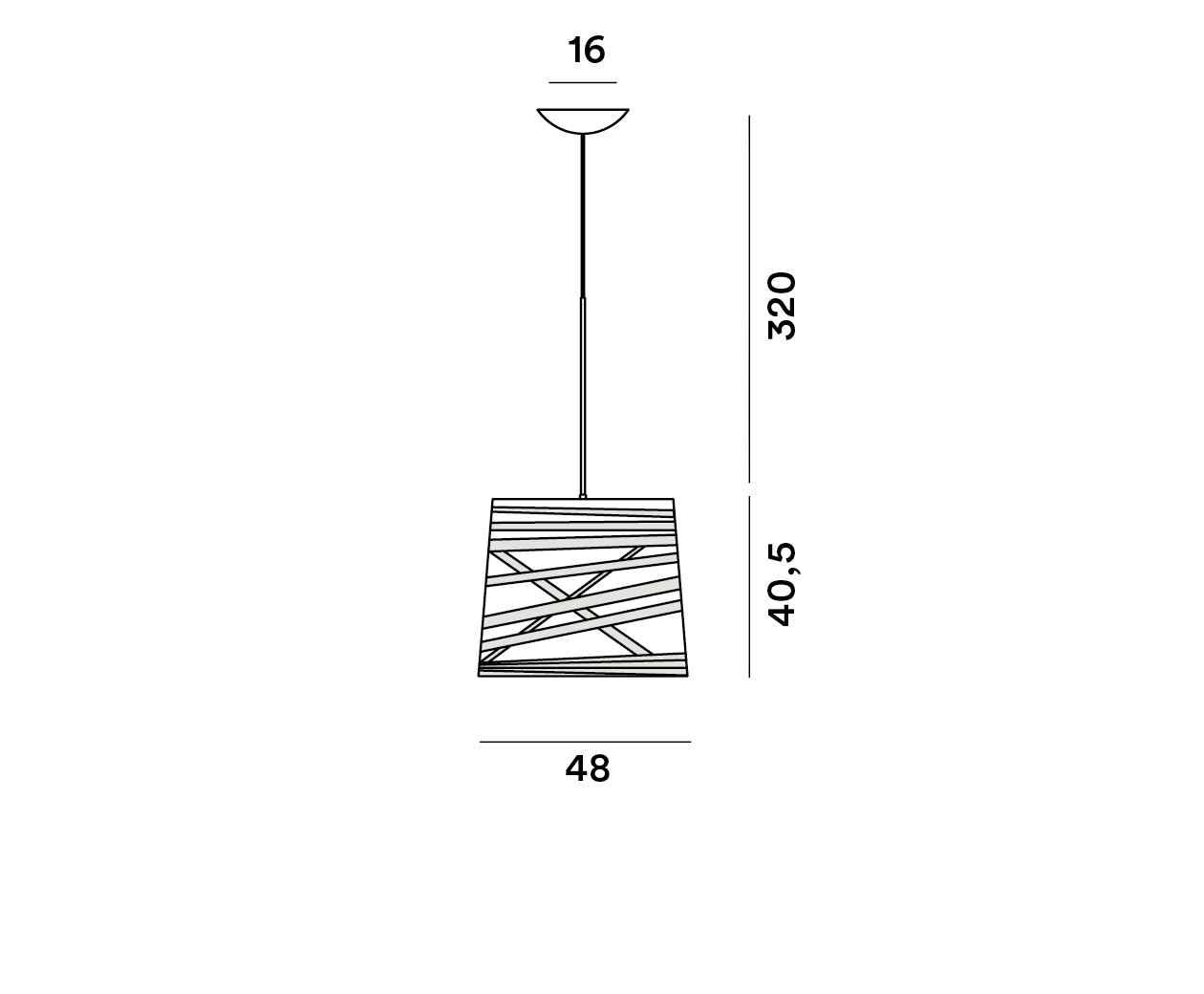 Foscarini Tress Large (Grande) LED Pendant Greige - On/Off