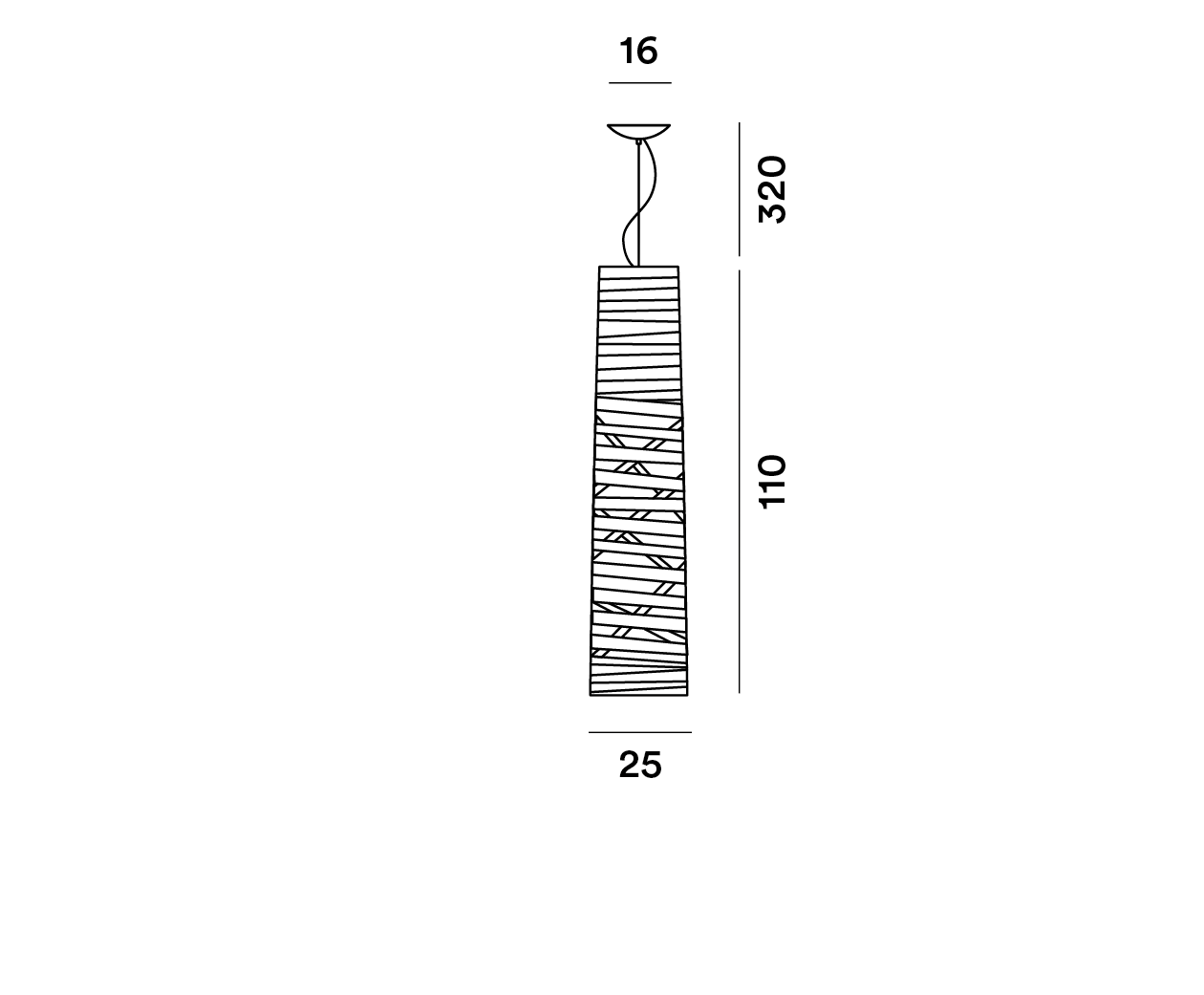 Foscarini Tress Medium (Media) Pendant Greige