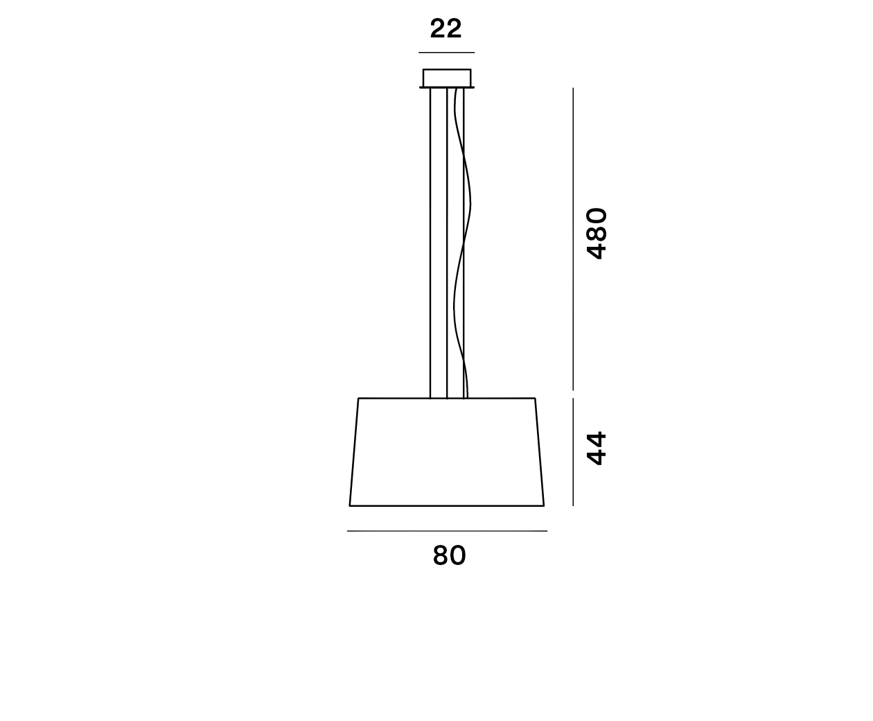 Foscarini Twice as Twiggy LED Pendant Black
