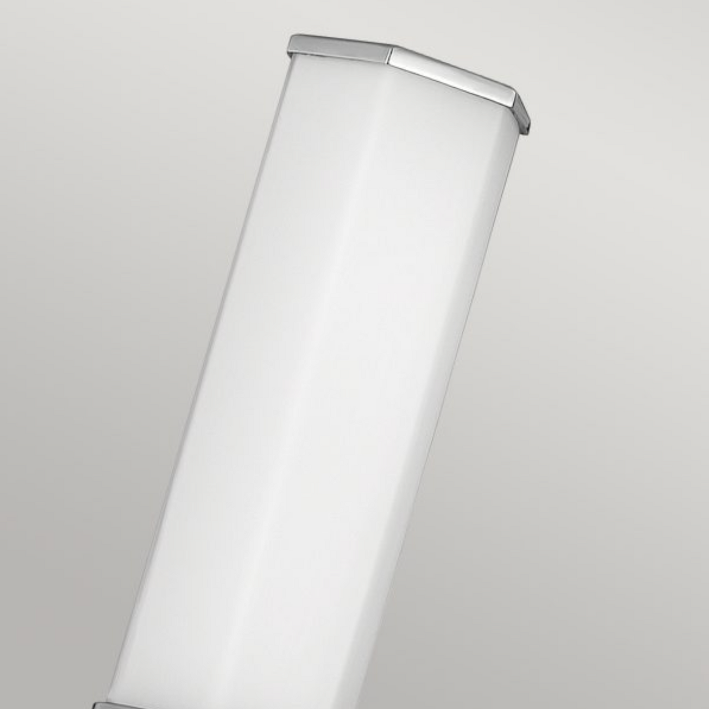 FAC Hexagonal Opal Glass & Polished Chrome Bathroom Wall Light - ID 12556