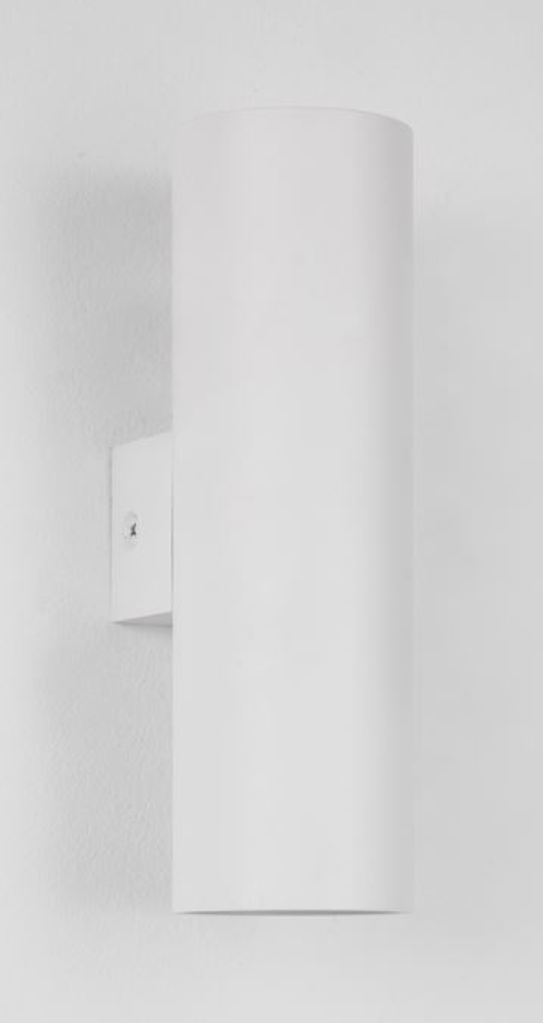 NL White Cylinder Up & Down Wall Light - ID 12660