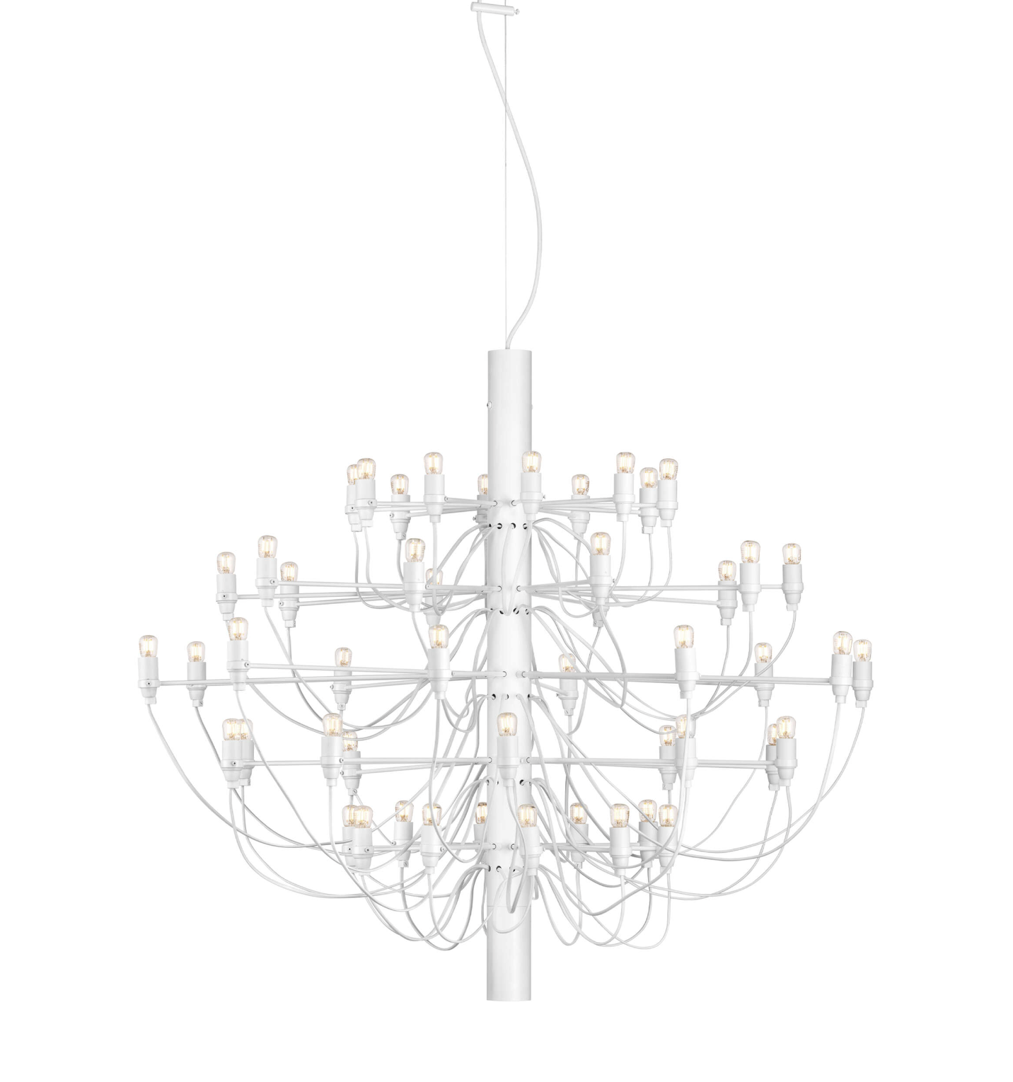 FLOS 2097/50 Suspension In White With Clear LED Bulbs Included - ID 12666
