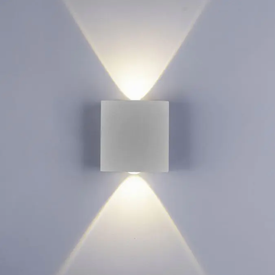 PNL Silver Grey Outdoor Mini Wall Light IP54