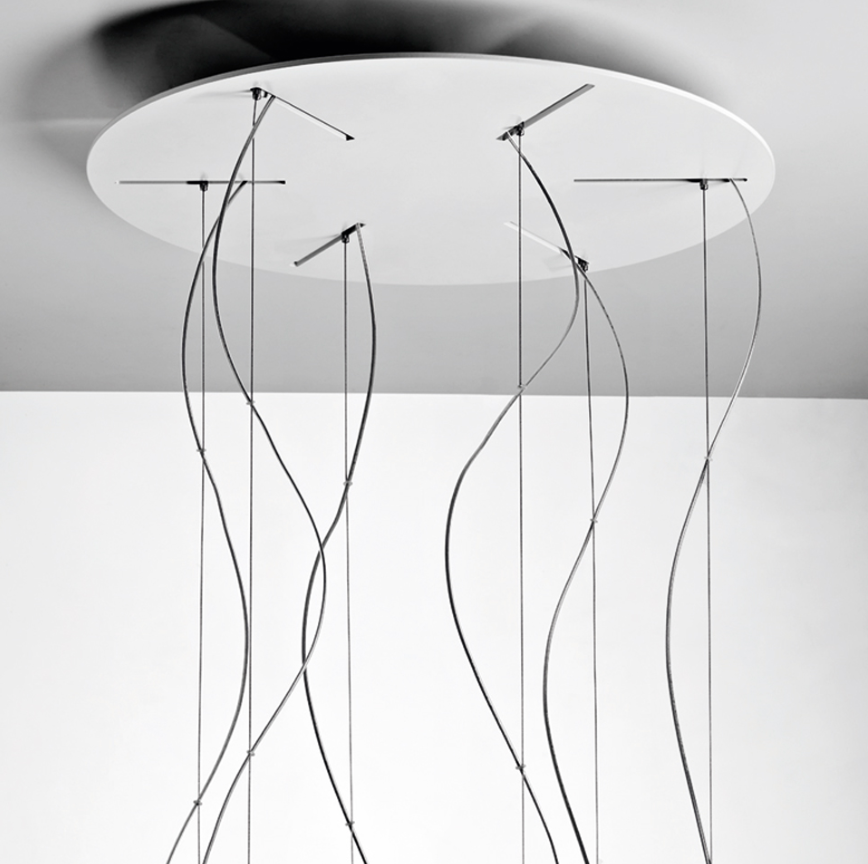Foscarini Round Multiple Canopy White 50cm diameter