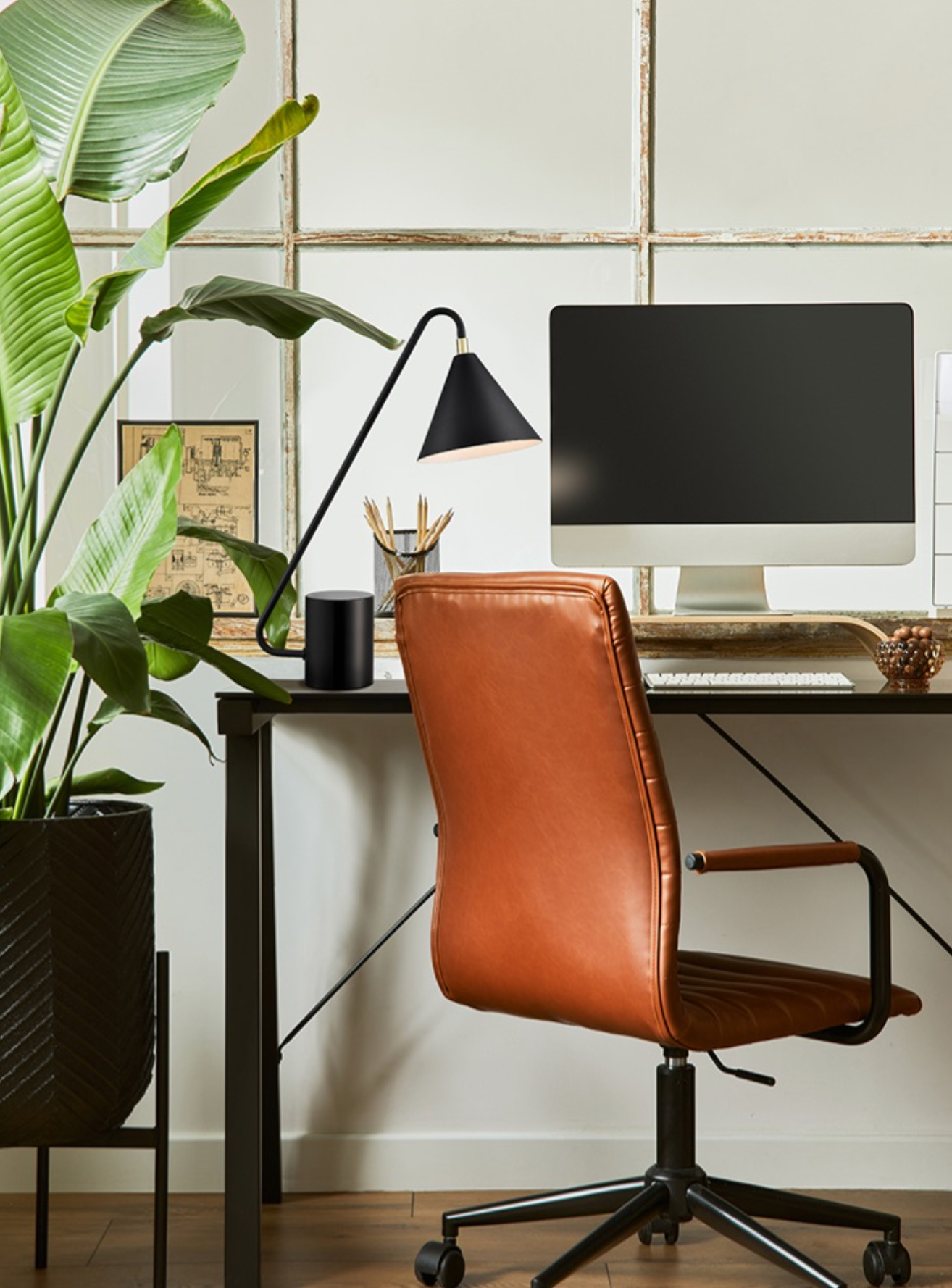Pais Matt Black Desk Light - ID 13706