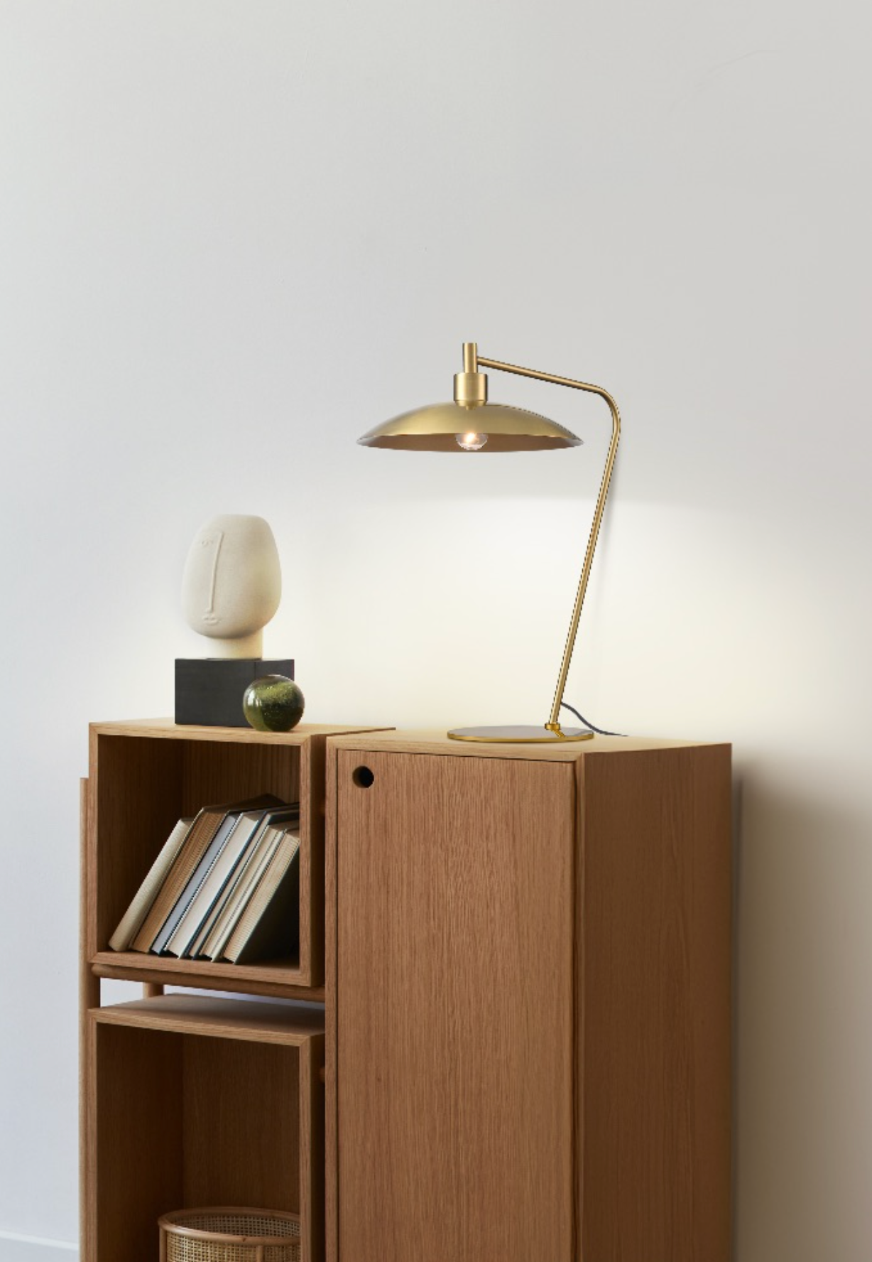 Col Aged Brass Table Light - ID 13737