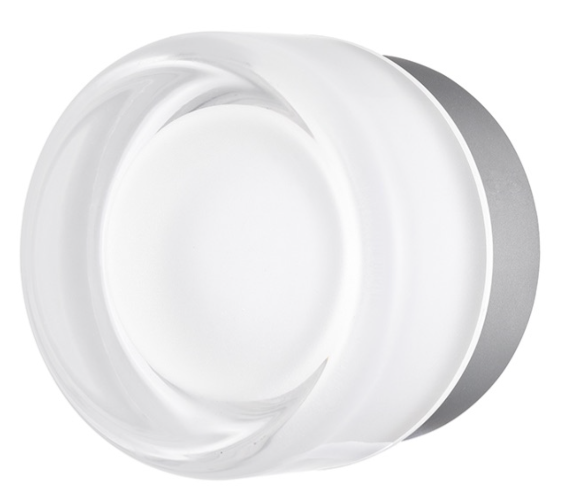 Rouel Opal Glass & Grey LED Wall or Ceiling Light - ID 13739