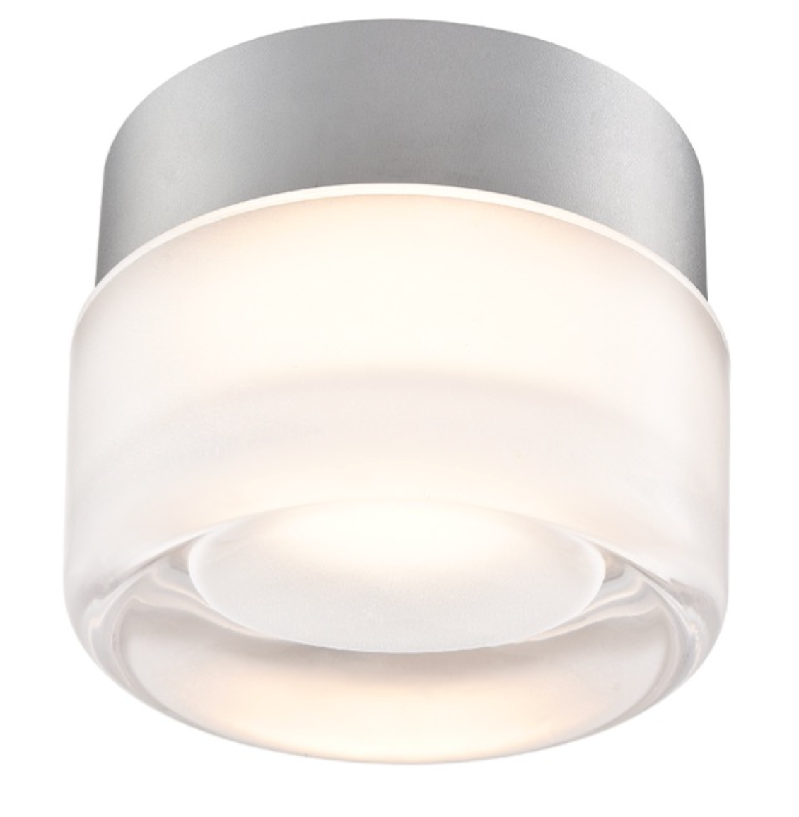 Rouel Opal Glass & Grey LED Wall or Ceiling Light - ID 13739