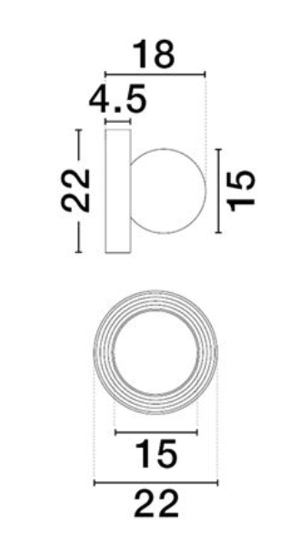 NL Orbi Bathroom Wall or Ceiling Light in Mocha with Opal Glass IP44 - ID 13754