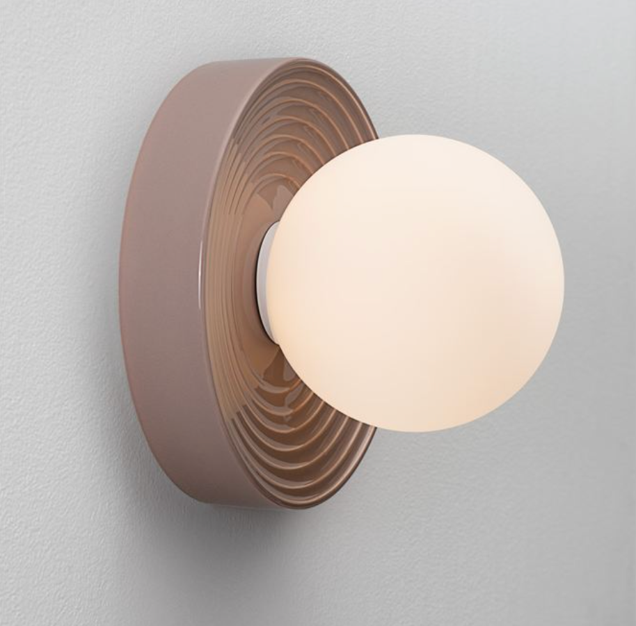 NL Orbi Bathroom Wall or Ceiling Light in Mocha with Opal Glass IP44 - ID 13754