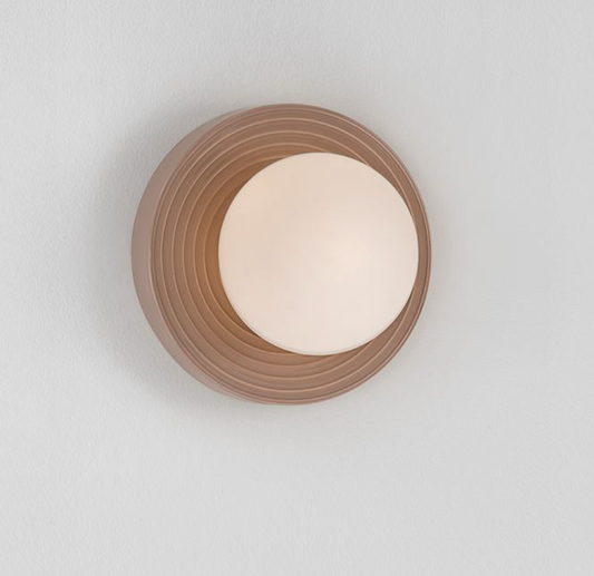 NL Orbi Bathroom Wall or Ceiling Light in Mocha with Opal Glass IP44 - ID 13754