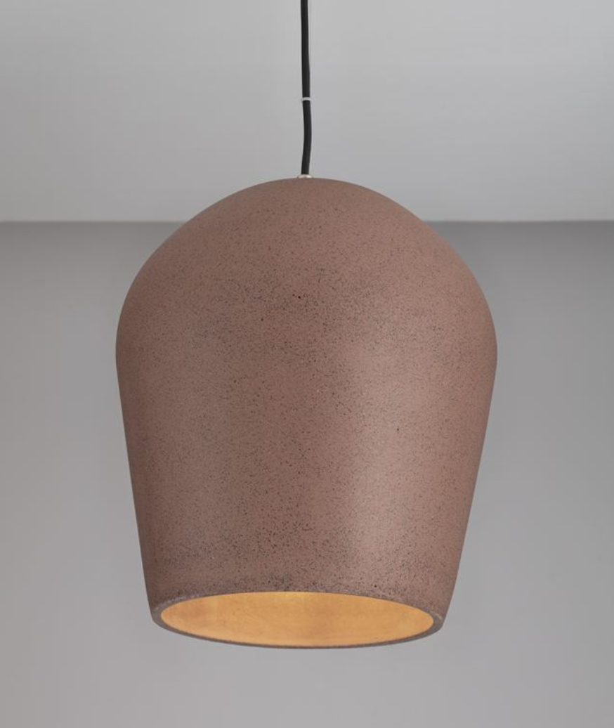 NL Oimo Red Sandstone Large Concrete IP55 Outdoor Pendant - ID 13775