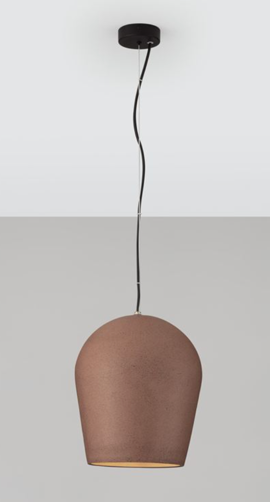 NL Oimo Red Sandstone Large Concrete IP55 Outdoor Pendant - ID 13775
