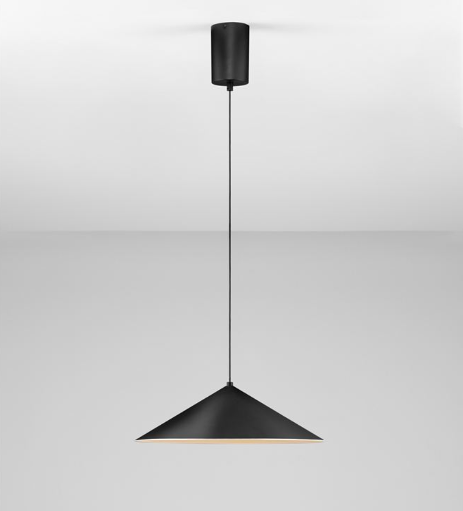 NL Looi Matt Black Conical Pendant - ID 13792