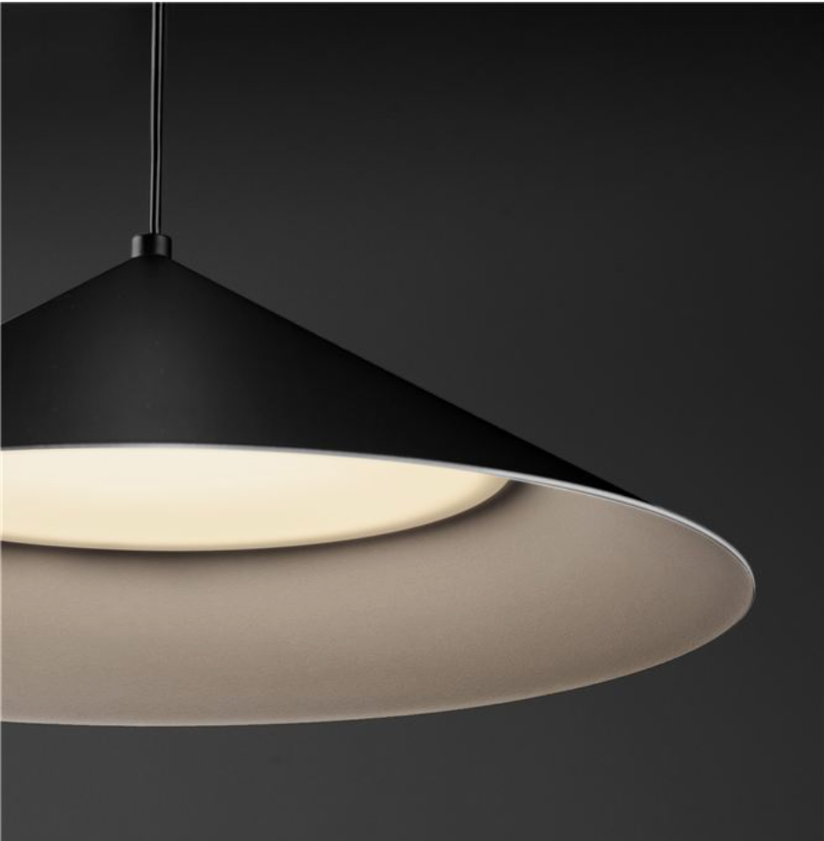 NL Looi Matt Black Conical Pendant - ID 13792