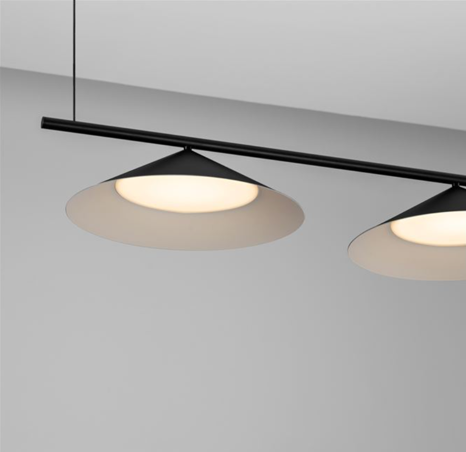 NL Looi Matt Black Conical Double Pendant - ID 13793