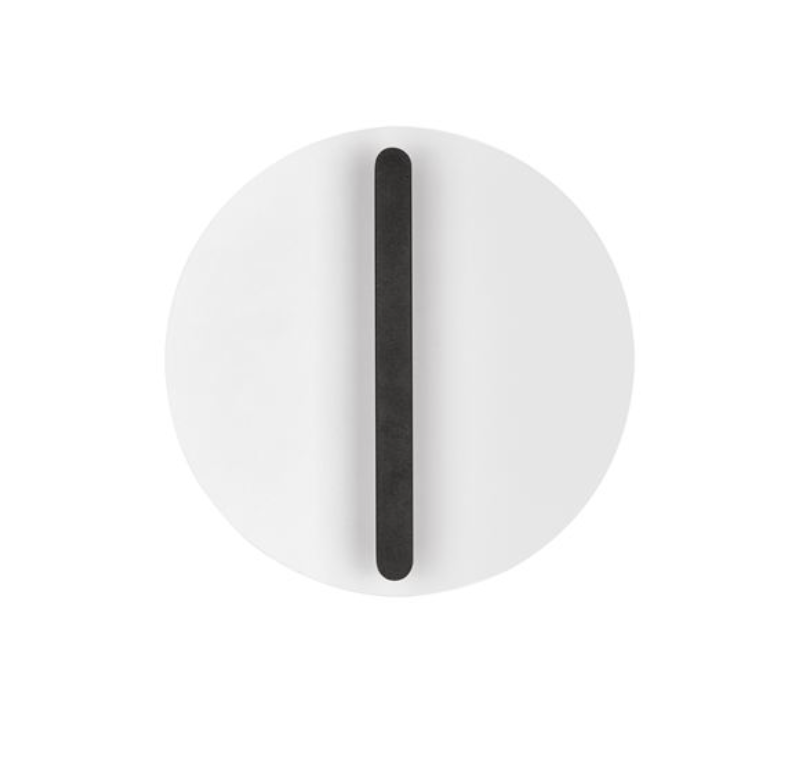 NL Nilu Sand Black & White Disc Wall Light Small - ID 13797