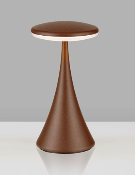 USB Rechargeable Exterior Table Lamp, Corten - ID 13807