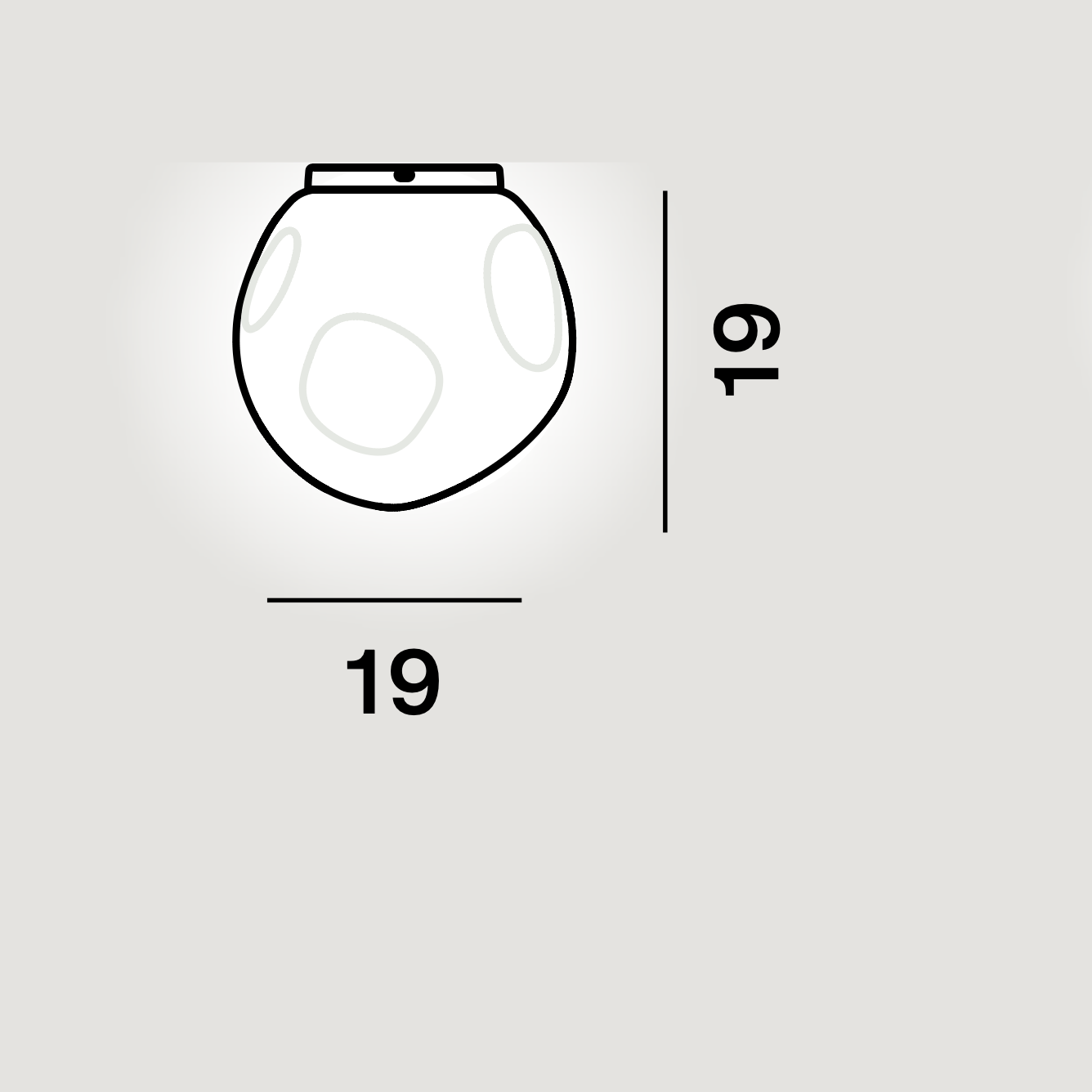 Foscarini Hoba Ceiling/Wall Light Midsize (Midi)