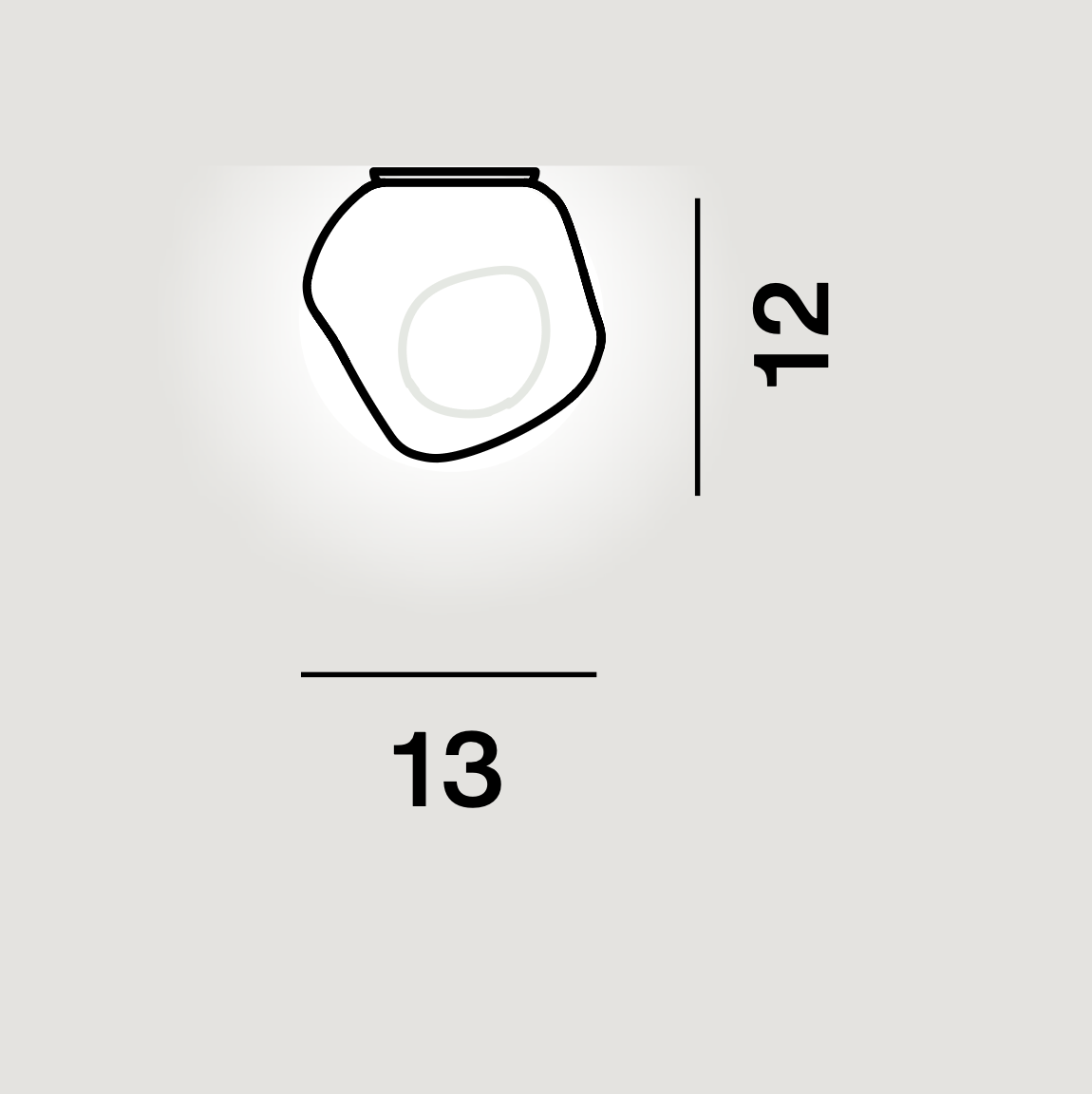 Foscarini Hoba Ceiling/Wall Light Small (Piccola)